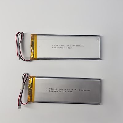Good price 3.7V 5441113 Li Ion Polymer Battery 3000mah For Portable Devices With Easy Film Formation online